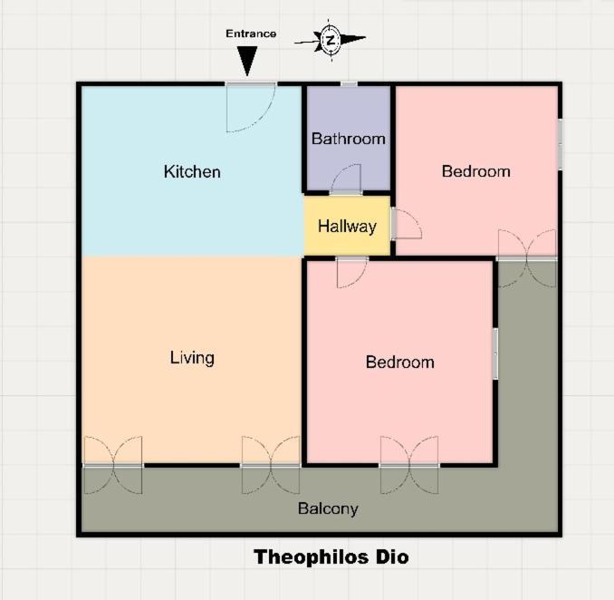 Theophilos Dio Agios Stefanos  Eksteriør bilde